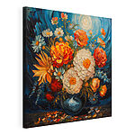 Tableaux Peinture de fleurs dans un vase