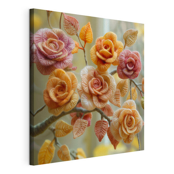 Fleurs délicates fabriquées à partir de fils Tableaux Fleurs délicates fabriquées à partir de fils