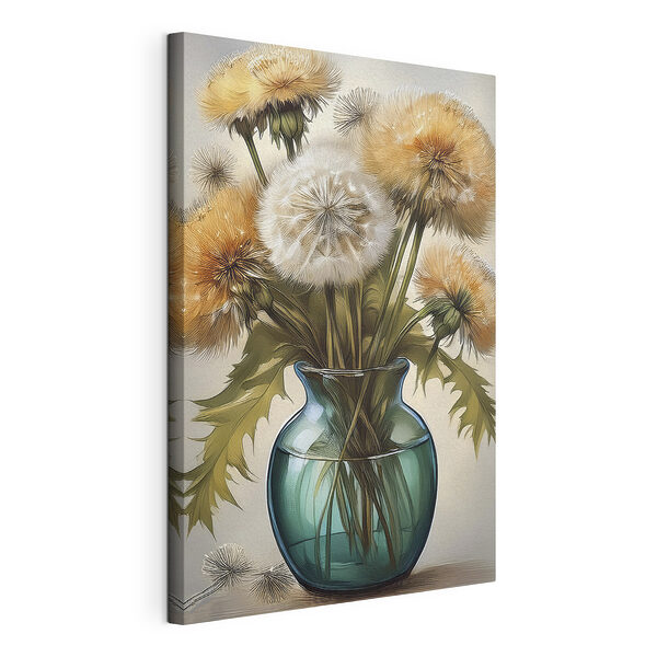 Tableaux Vase avec pissenlits
