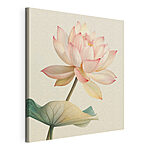 Tableaux Lotus élégant dans des teintes pastel douces