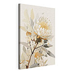 Tableaux Fleur blanche avec centre jaune