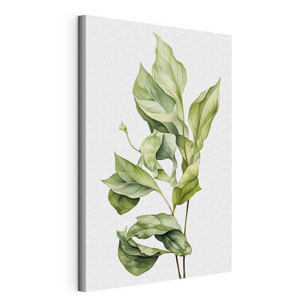 Tableaux Art des feuilles vertes élégantes