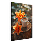 Tableaux Tasse de café et fleurs d'oranger