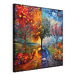 Tableaux Peinture d'un arbre et d'un chemin