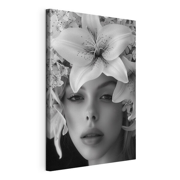 Femme avec des fleurs sur la tête Tableaux Femme avec des fleurs sur la tête