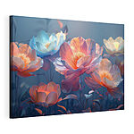 Tableaux Groupe de fleurs avec feuilles