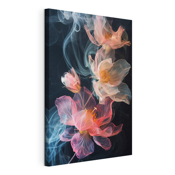 Tableaux Danse florale dans des tourbillons fumés