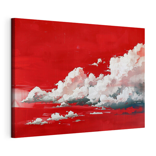 Ciel rouge avec nuages Tableaux Ciel rouge avec nuages