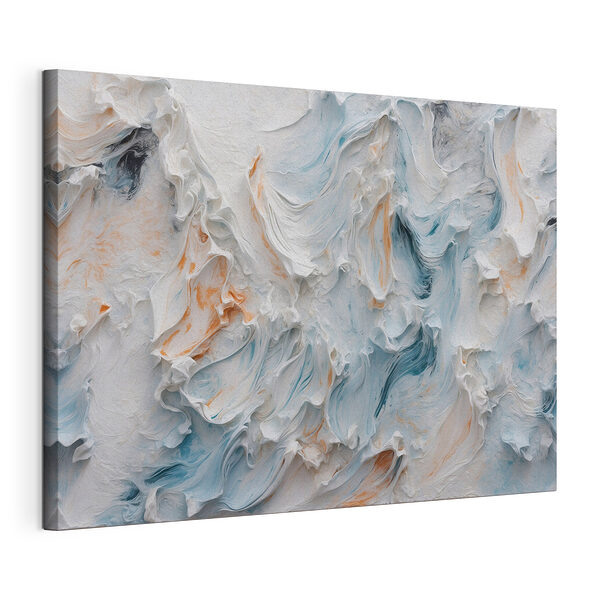 Tableaux Vagues abstraites aux teintes pastel douces