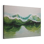 Tableaux Peinture de vagues vertes et bleues