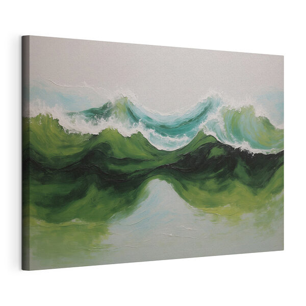 Peinture de vagues vertes et bleues Tableaux Peinture de vagues vertes et bleues