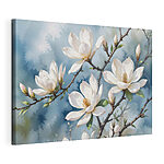 Tableaux Groupe de fleurs blanches sur une branche d'arbre
