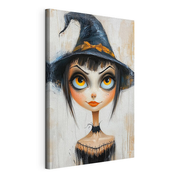 Caricature d'une femme portant un chapeau de personne Tableaux Caricature d'une femme portant un chapeau de personne