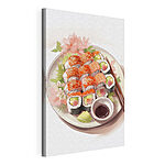 Tableaux Assiette de sushis avec baguettes