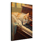 Tableaux Chat dormant sur un piano