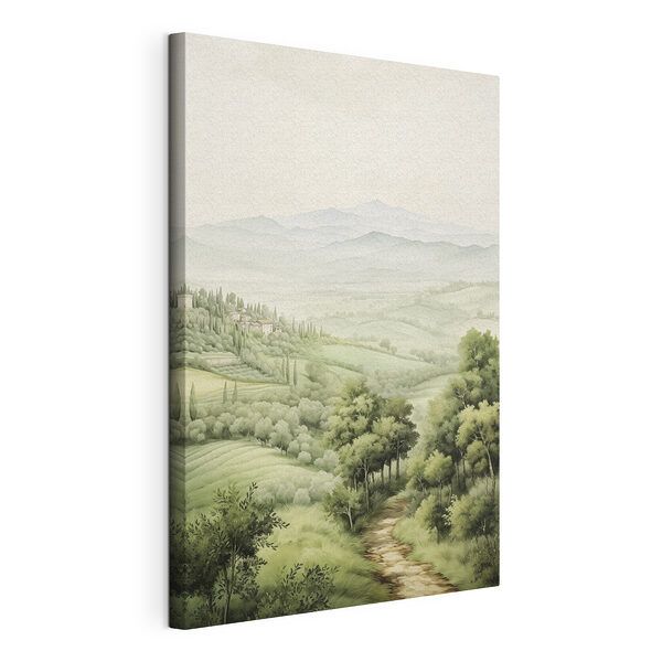 Paysage avec arbres et collines Tableaux Paysage avec arbres et collines