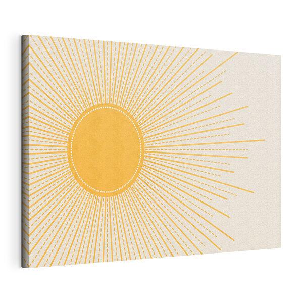 Soleil avec lignes et points Tableaux Soleil avec lignes et points