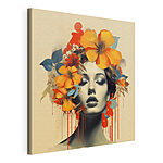 Tableaux Femme avec des fleurs dans les cheveux