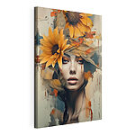 Tableaux Femme avec des fleurs dans les cheveux