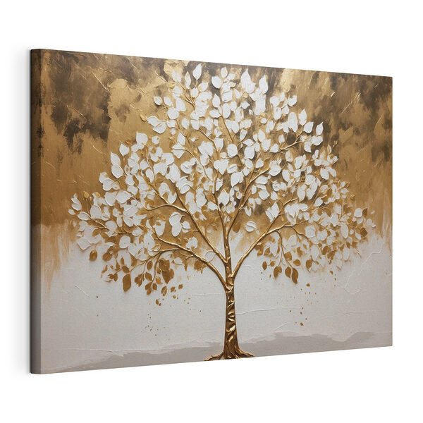 Peinture d'un arbre aux feuilles blanches Tableaux Peinture d'un arbre aux feuilles blanches