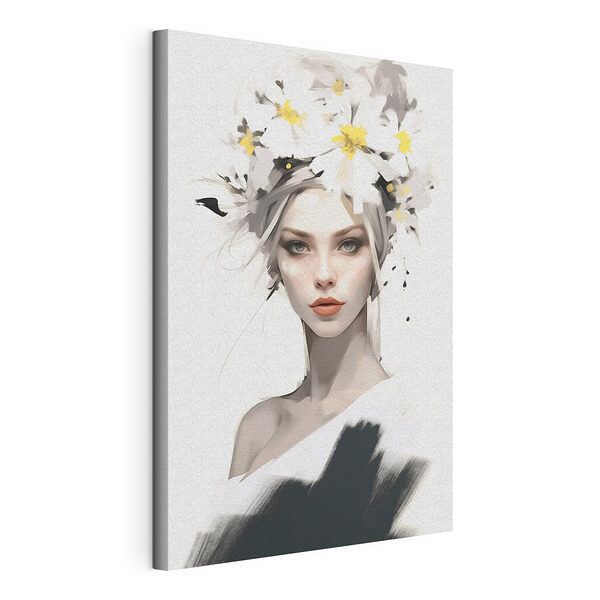 Femme avec des fleurs dans les cheveux Tableaux Femme avec des fleurs dans les cheveux