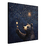 Tableaux Ours tenant un cierge magique