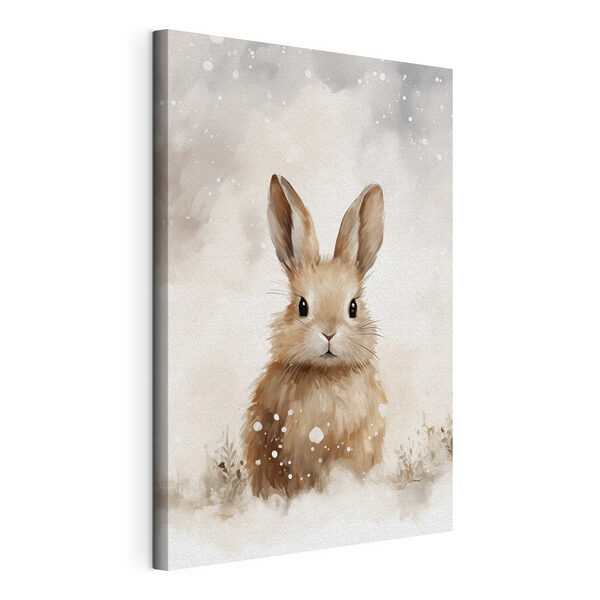 Lapin dans la neige Tableaux Lapin dans la neige