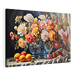 Tableaux Peinture de fleurs dans un vase en verre