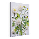 Tableaux Fleurs et feuilles en papier