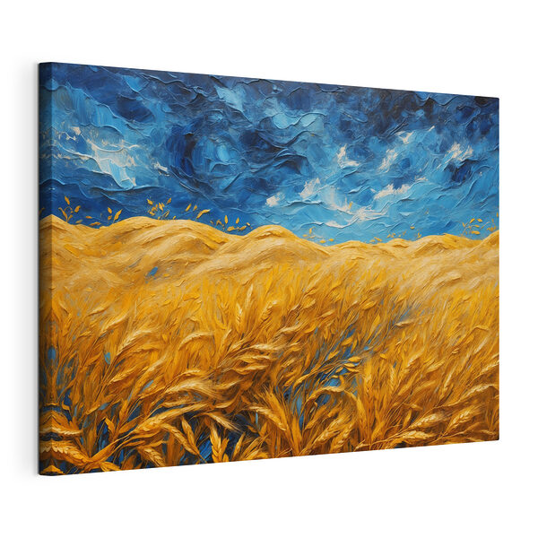 Peinture d'un champ de blé Tableaux Peinture d'un champ de blé