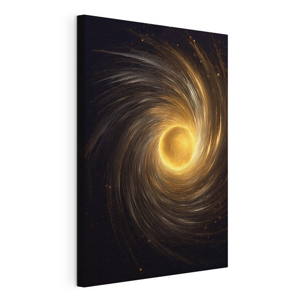 Cercle jaune dans l'espace Tableaux Cercle jaune dans l'espace