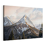 Tableaux Montagne enneigée avec des arbres