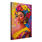 Tableaux Peinture d'une femme avec des fleurs dans les cheveux