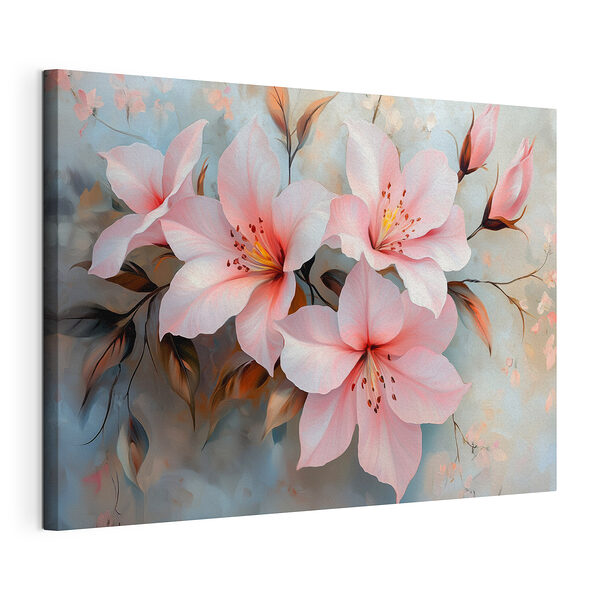 Groupe de fleurs roses Tableaux Groupe de fleurs roses