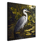 Tableaux Oiseau debout dans l'eau