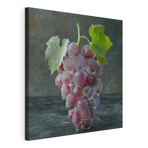 Grappe de raisins avec des gouttes d'eau sur le dessus Tableaux Grappe de raisins avec des gouttes d'eau sur le dessus