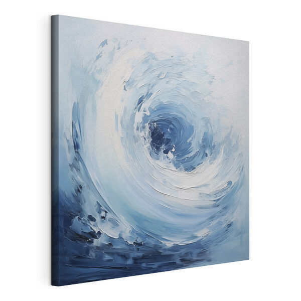 Vagues blanches et bleues tourbillonnantes Tableaux Vagues blanches et bleues tourbillonnantes