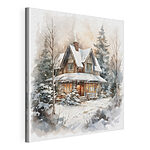 Tableaux Maison dans la neige