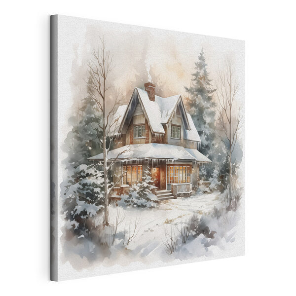 Tableaux Maison dans la neige