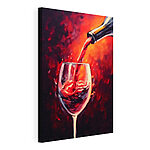 Tableaux Vin versé dans un verre