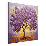 Tableaux Peinture d'un arbre aux feuilles violettes