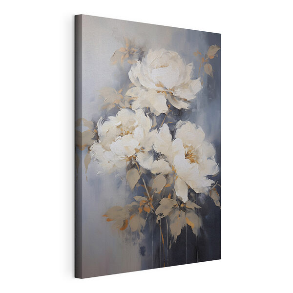 Peinture de fleurs blanches Tableaux Peinture de fleurs blanches