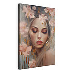 Tableaux Peinture d'une femme avec des fleurs dans les cheveux