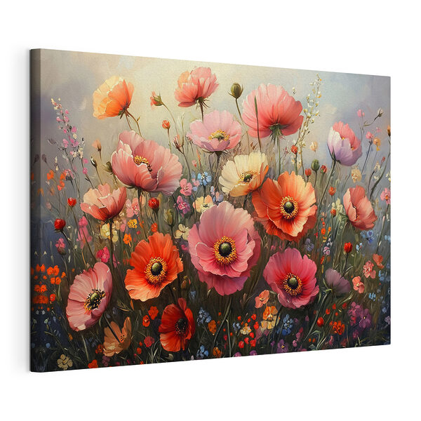 Peinture de fleurs dans un champ Tableaux Peinture de fleurs dans un champ