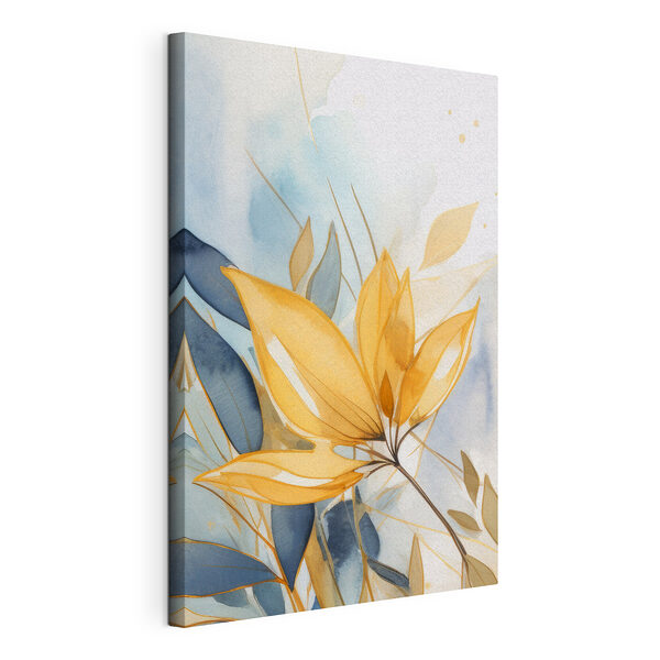 Feuilles jaunes et bleues Tableaux Feuilles jaunes et bleues