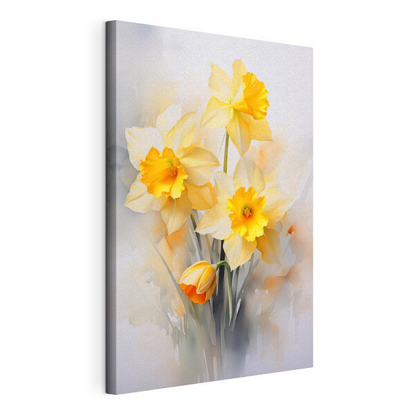 Groupe de fleurs jaunes et blanches Tableaux Groupe de fleurs jaunes et blanches