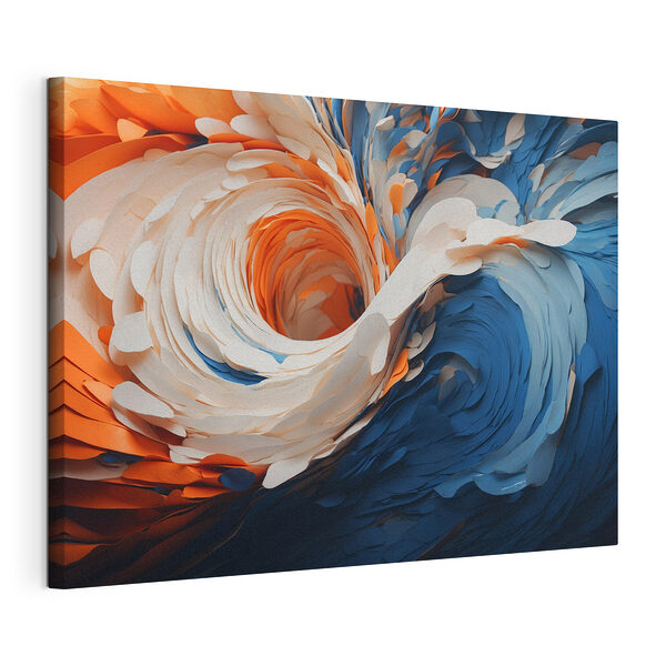 Tableaux Des formes fluides dans des teintes vibrantes