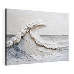 Tableaux Vague blanche sur une surface blanche