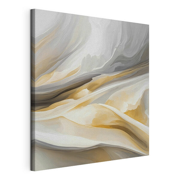 Tableaux Vagues abstraites de tons de terre doux