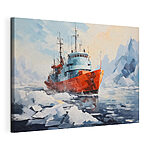 Tableaux Peinture d'un bateau dans l'eau